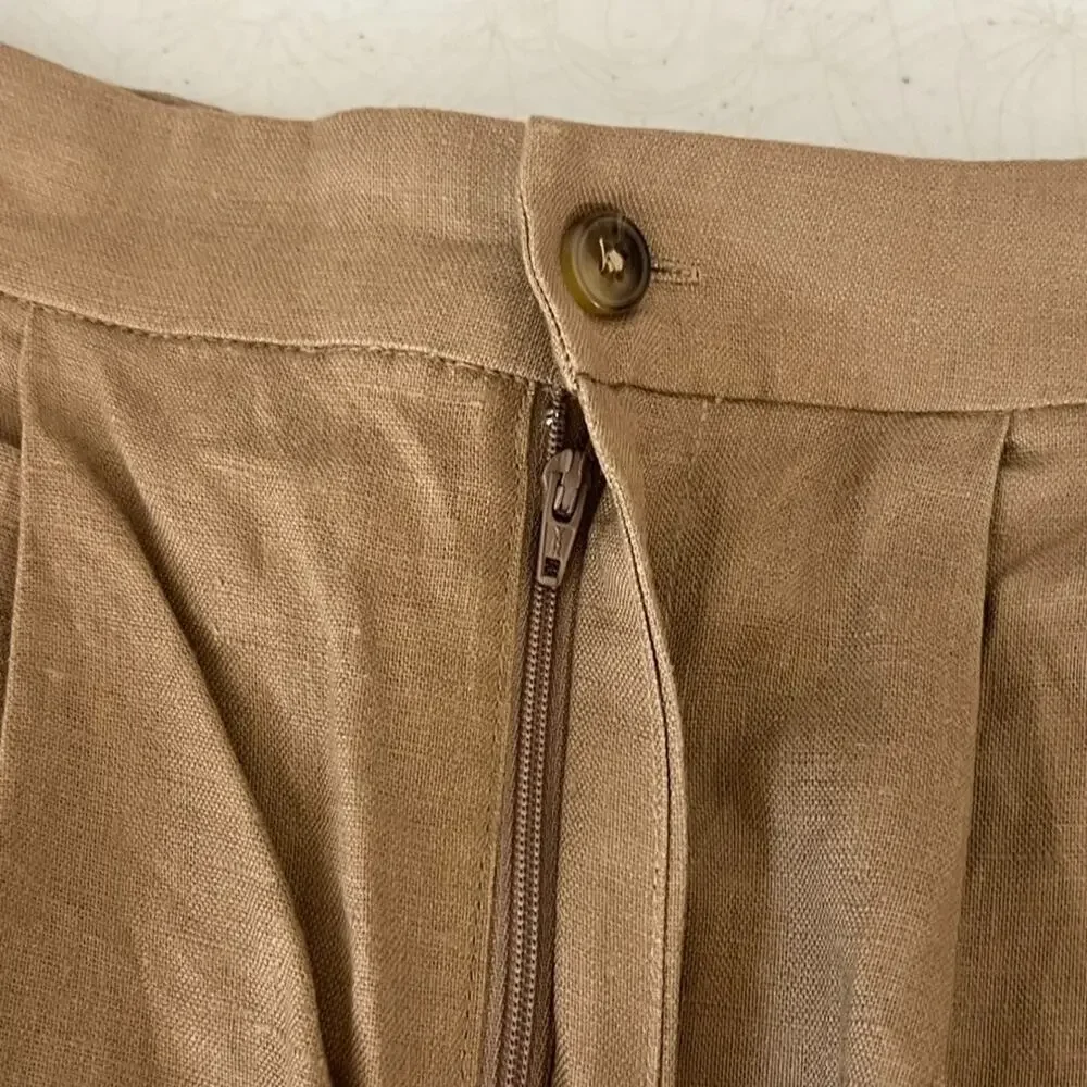 NWT Reformation Women's Dress Pants Size 10 Khaki Vesta Pant Straight Leg